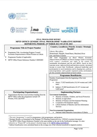 Front cover of Liberia Final Report