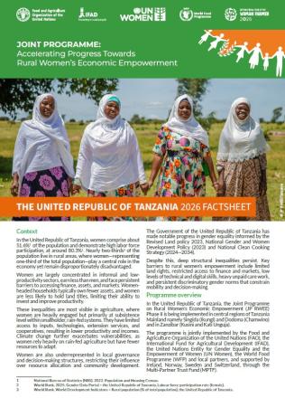 Tanzania factsheet 2026 cover page